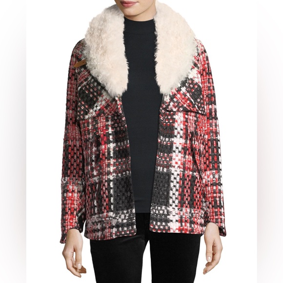 RAG & BONE
Antoine Weave Lamb Shearling-Trimmed Plaid Jacket - Picture 16 of 17